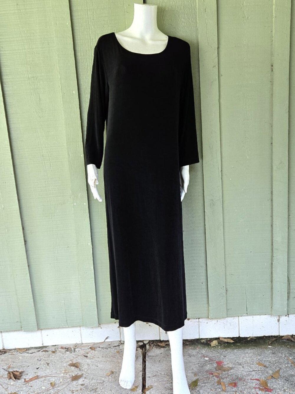 CHICO'S Travelers Black Slinky Knit Shift Dress Chico's size 3 or US 16 or XL